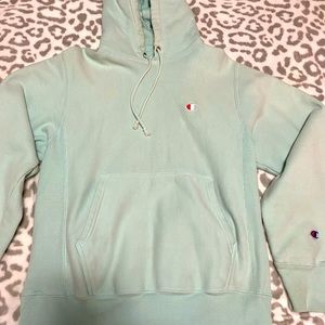 Mens Teal Champion Hoodie